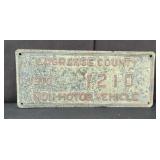 1970 LAGRANGE COUNTY LICENSE PLATE