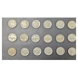 (18) BUFFALO NICKELS