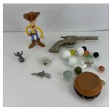POLITICAL MARBLES, TOYS & WOODY