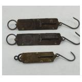 (3) VINTAGE SCALES FRARYS & EXCELSIOR
