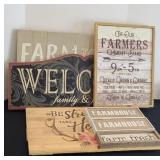 FARMHOUSE WALL ART SIGNS