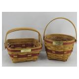 (2) LONGABERGER 1993 BAYBERRY, 1994 JINGLE BELL