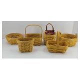 (6) ASSTD LONGABERGER BOOKING BASKETS