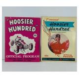 HOOSIER HUNDRED OFFICIAL PROGRAM, 1958 & 1959