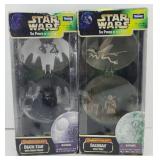 (2) STAR WARS COMPLETE GALAXY YODA & DARTH VADER