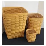 (3) LONGABERGER BASKETS