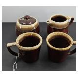 MCCOY CUPS & CREAM & SUGAR BOWL