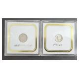 MERCURY DIMES MS6, BUFFALO NICKEL MS6