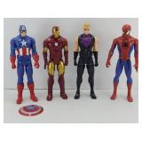 (4) MARVEL CHARACTERS: CAPTAIN AMERICA, HAWKEYE