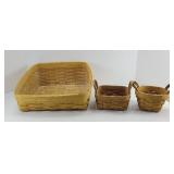 (3) LONGABERGER BASKETS
