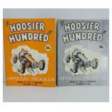 HOOSIER HUNDRED OFFICIAL PROGRAM, 1955 & 1956