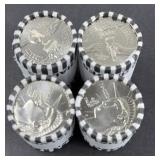 (4) ROLLS OF ENDURING LIBERTY HALF DOLLARS (80)