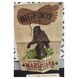 BIGFOOT MARIJUANA BAG & FRESH EGGS SIGN