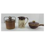 CHEESE CROCK, HOLLY HOBBIE CREAM PITCHER & MORE