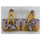(2) LONGABERGER 1998 CHERISHED MEMORIES SWEETHEART