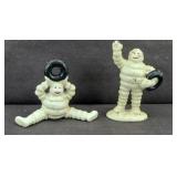 (2) CAST IRON MICHELIN MAN PAPERWEIGHTS