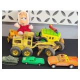 TONKA ROAD GRADER & ASSORTED TOYS