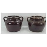 (2) BEAN POT CROCKS