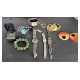 18 KT GOLD RING, UNTESTED, WATCHES & JEWELRY