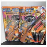 (2) VINTAGE WILD WEST RANGER TOYS, NIP