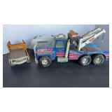 NYLINT WRECKER, TONKA DUMP TRUCK & TRAILER