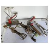 EGG SCALES & VINTAGE KITCHEN UTENSILS