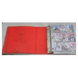 FOOTBALL CARDS IN BINDER