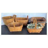 (5) SMALL LONGABERGER BASKETS