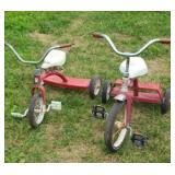 (2) TRICYCLES, HEDSTROM & ROADMASTER
