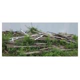 LARGE PILE OF WOOD & MISC
