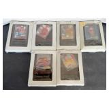 (6) NASCAR RACING PLAQUES, 5 X 7 INCHES