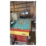 BUMPER POOL TABLE NEEDS CLEANED