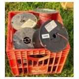 TOTE OF PARTIAL SPOOLS OF WIRE