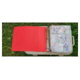 FOOTBALL CARDS IN BINDER