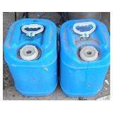 (2) FIVE GALLON CONTAINERS, FULL OF LIQUID