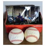 SIGNED BASEBALL BY LEE SMITH, PICTURES