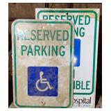 METAL PARKING SIGNS