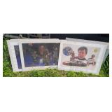NASCAR RACING & SHAQUILLE ONEAL ARTIST SIGNED