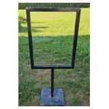 METAL SIGN STAND