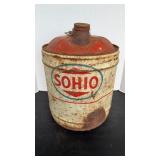 5 GALLON SOHIO GAS CAN