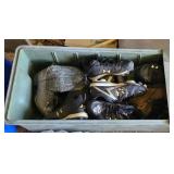 TOTE OF SHOES & BOOTS