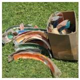 LARGE LOT OF DIRT BIKE FENDERS, PLASTIC