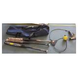SOFTBALL BATS & BAG