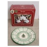 SPODE TEA SET & MILLENNIUM PLATE