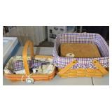 (2) LONGABERGER CAKE BASKET & CENTURY BASKET