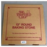 PAMPERED CHEF 13 INCH PIZZA STONE