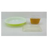 PYREX PIE PLATE, COVERED LEFT OVER, EXTRA LID 4