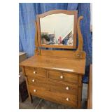 ANTIQUE DRESSER W/ MIRROR