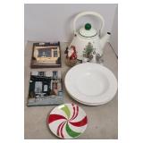 CHRISTMAS TEA POT, DECORATIONS, & MORE