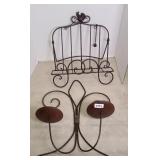 METAL COOKBOOK HOLDER & CANDLE HOLDER